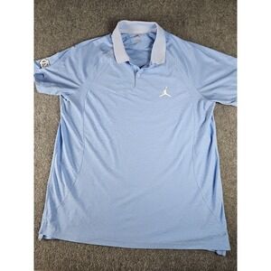 JORDAN  XL Golf Polo Carolina Blue With NC embroidered On Sleeve Perfect 1361